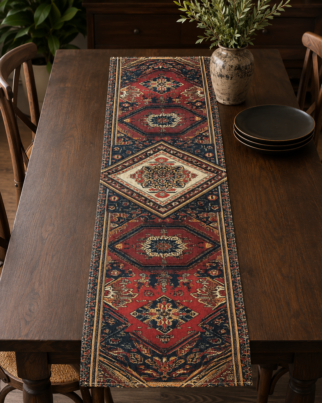 Vintage Persian Style Table Runner 91.5 cm
