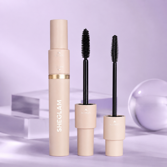 SHEGLAM Dual-Ended Volume & Length Mascara, 2-in-1 Lash Mascara for Fuller Longer Lashes