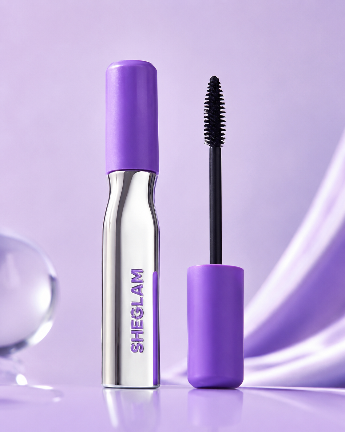 SHEGLAM Volume Mascara, Purple Tube Lash Mascara for Fuller Defined Lashes