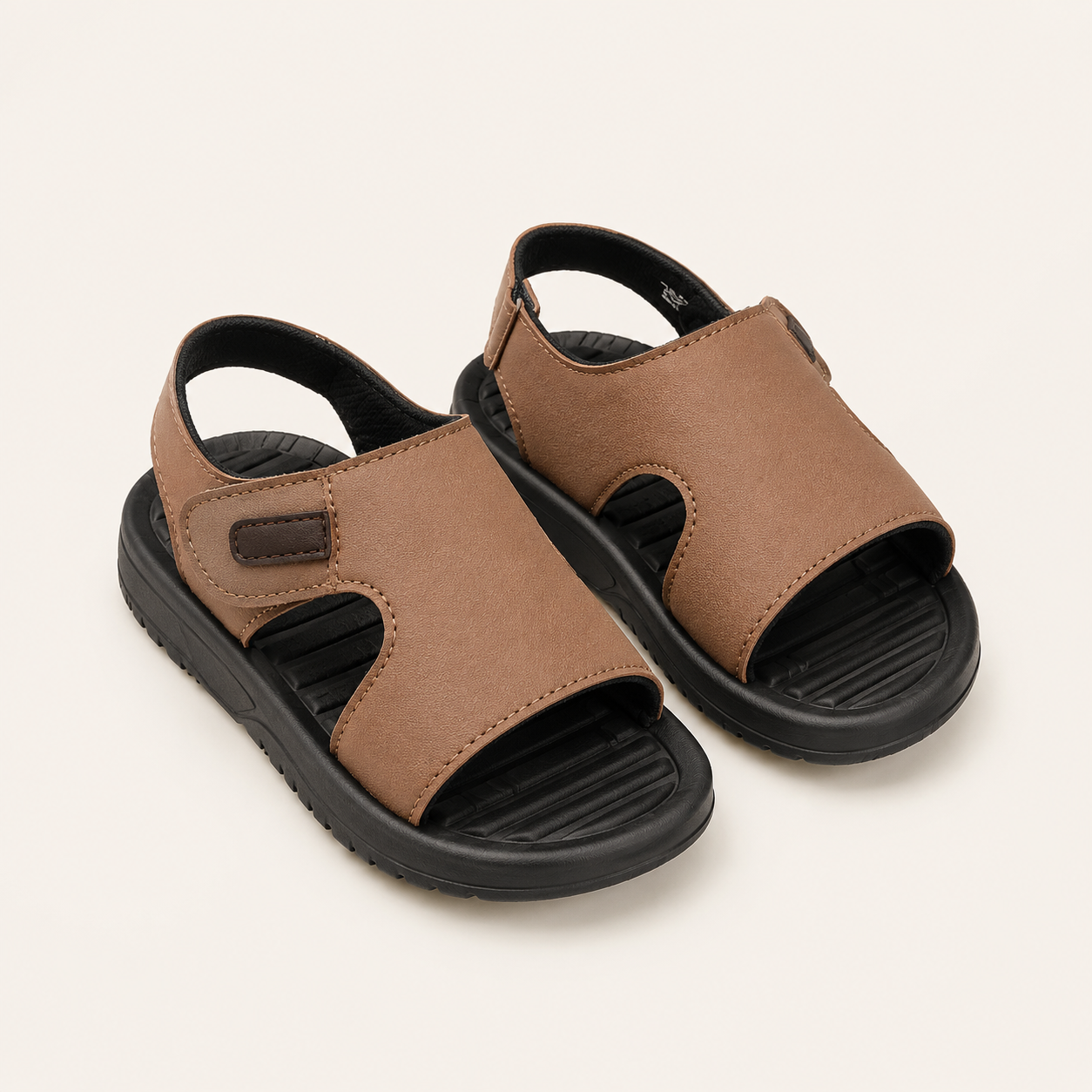 SHEIN Kids Brown Flat Sandals – Soft Sole Casual Summer Shoes, SHEIN Fast Delivery in 5 Days