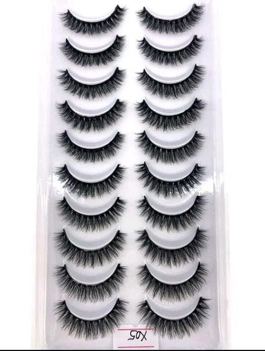 10 Pairs Dramatic False Eyelashes Set