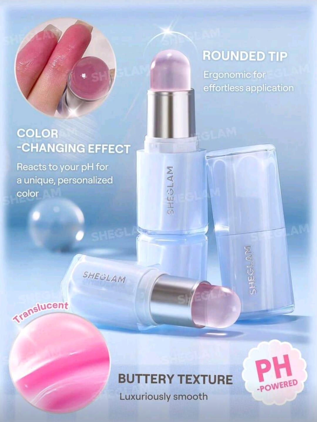 SHEGLAM PH Color Changing Lip Balm – PHRESH – pH Powered Gloss Stick