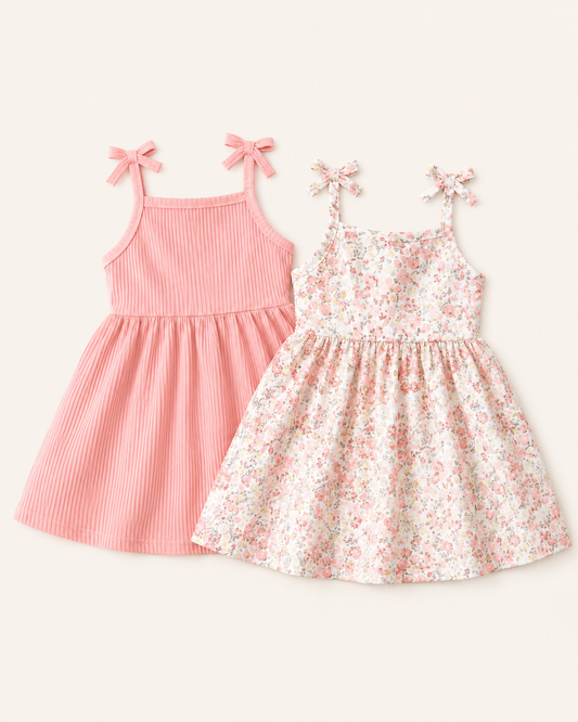 Girls Pink Floral Sleeveless Dress – SHEIN Fast Delivery in 5 Days