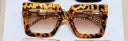Chain Chic Shades – Square Frame with Gradient Lenses and Bold Yellow Arms