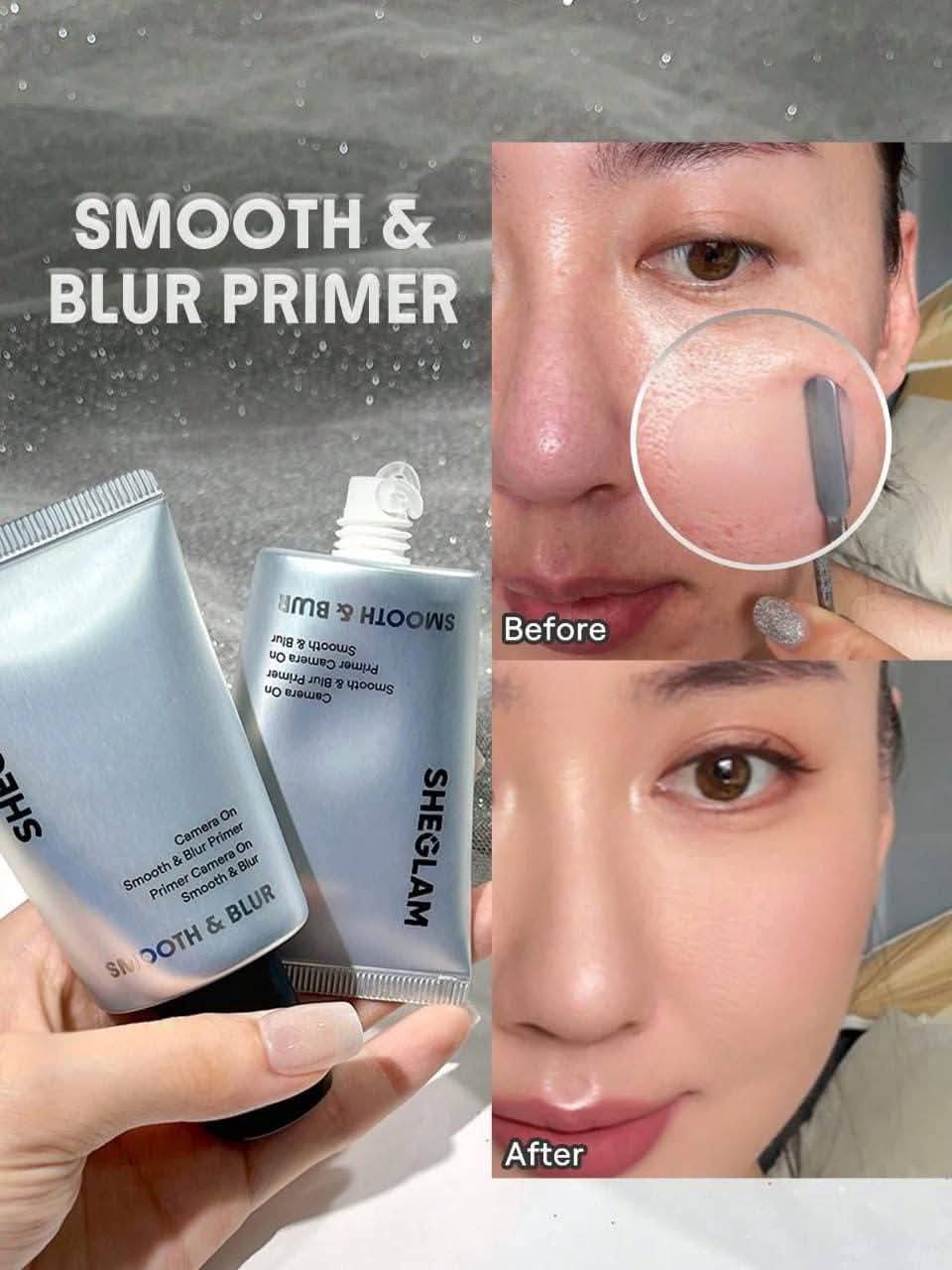 SHEGLAM Smooth & Blur Primer – Matte Makeup Base – Pore-Blurring Face Primer for Smooth Skin Look