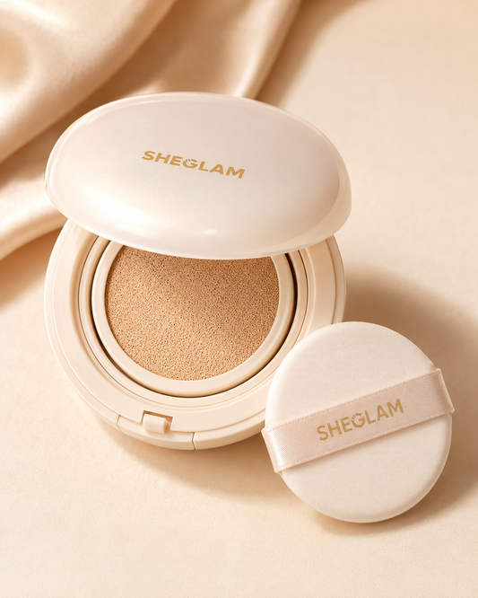 SHEGLAM Cushion Foundation – Shell, Waterproof Longwear Cushion Base Makeup