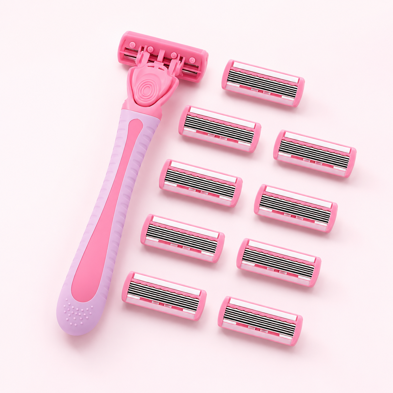 SHEIN Women’s Pink Manual Razor Set – 3 Pieces Bikini & Body Hair Removal Razors, SHEIN Fast Delivery in 5 Days