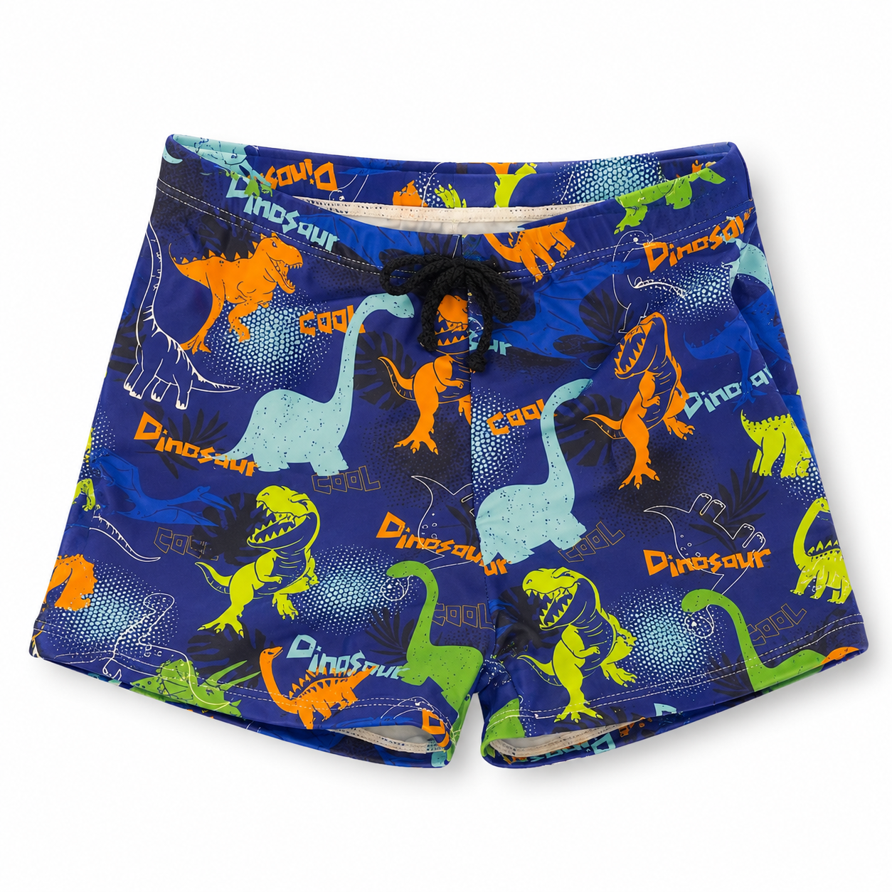Kids Blue Dinosaur Print Swim Shorts