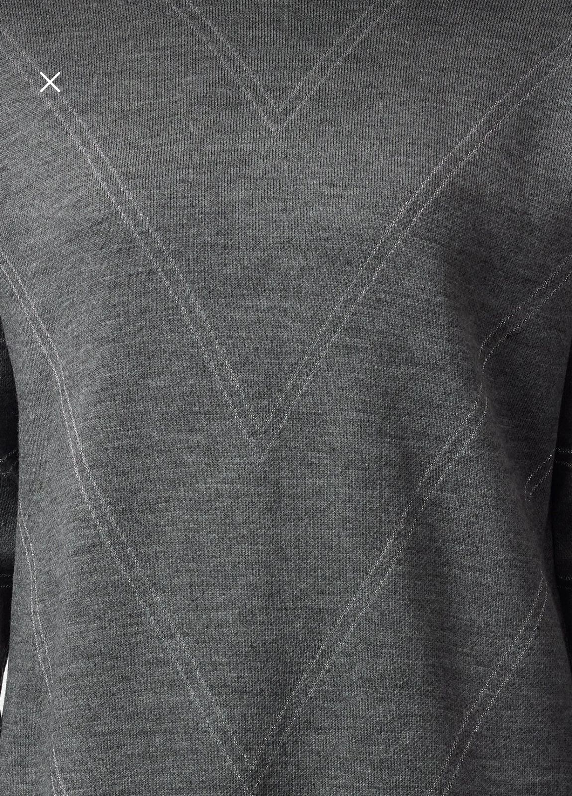 Grey Oversized Longline Knit Sweater for Women – Soft Side Slit Casual Pullover