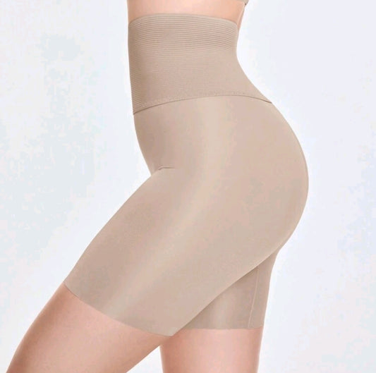 High Waisted Mid-Thigh Shapewear Shorts for Women – Tummy Control & Butt Lifting Body Shaper