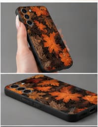 iPhone 15 Pro Autumn Maple Leaf Printed Phone Case