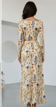 Chiquecase Floral Two-Piece Maxi Skirt Set – Elegant Summer Outfit