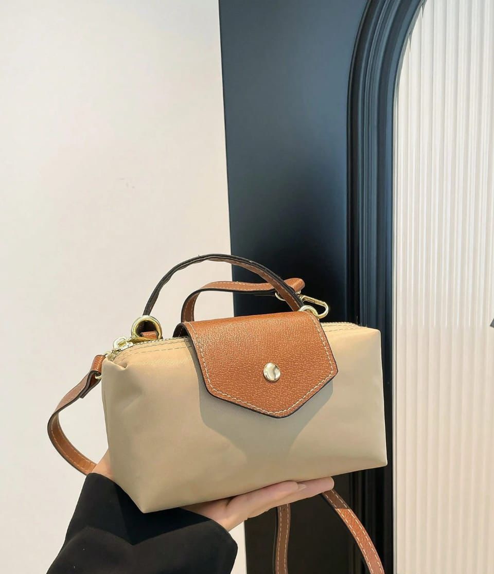 Mini Crossbody Handbag – Elegant Two Tone Women Shoulder Bag