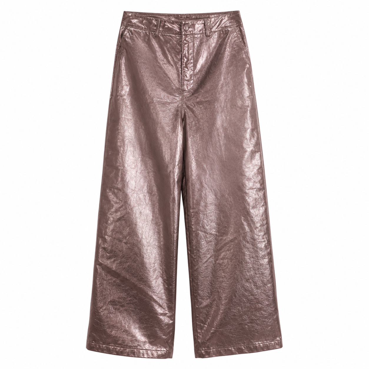 Metallic Brown Wide Leg Pants – SHEIN Fast Delivery in 5 Days