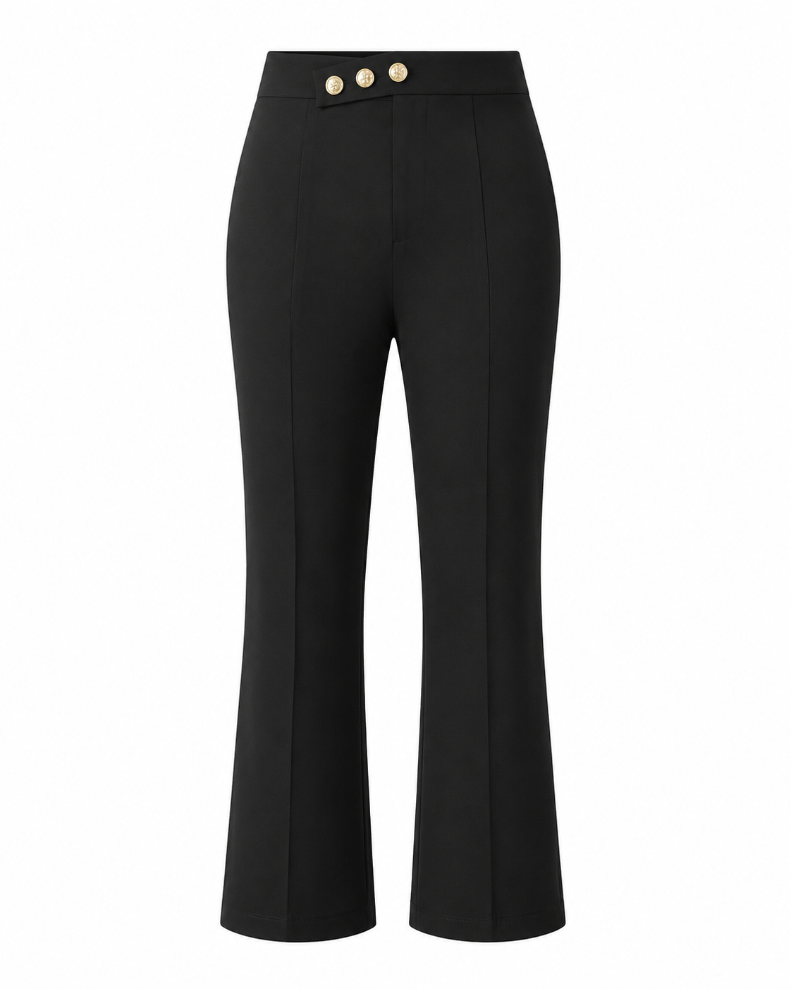 Modelyn Black Tailored High-Waist Trousers for Women
