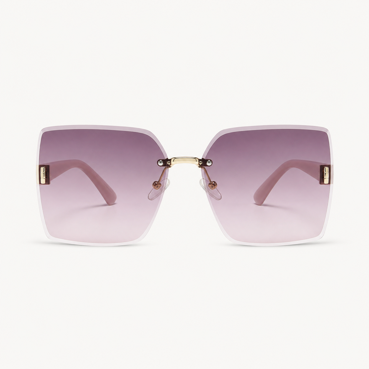 Oversized Rimless Square Gradient Sunglasses – SHEIN Fast Delivery in 5 Days