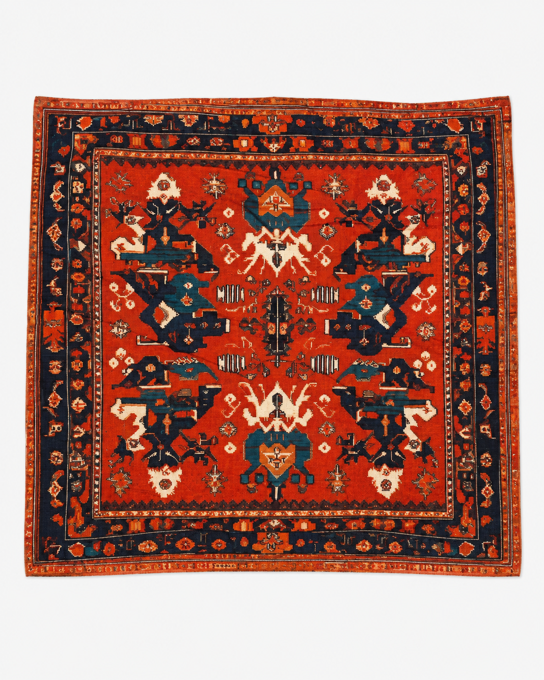 Bohemian Vintage Carpet Print Cushion Cover
