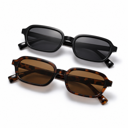SHEIN Women’s Rectangle Sunglasses Set – Black & Tortoise Fashion Sunglasses, SHEIN Fast Delivery in 5 Days