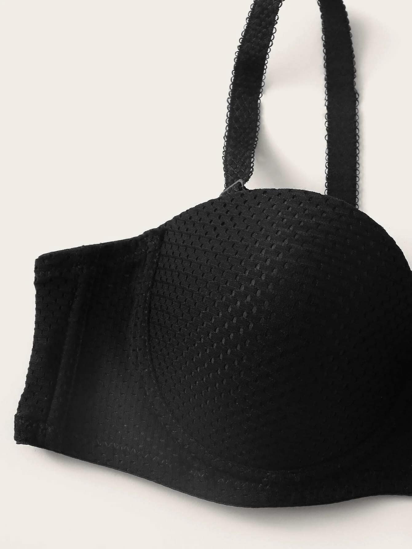 Women’s Seamless Push Up Bra 2 Piece Set – Strap Support Everyday Bra Pack – Black & Nude Comfortable Essential Bras