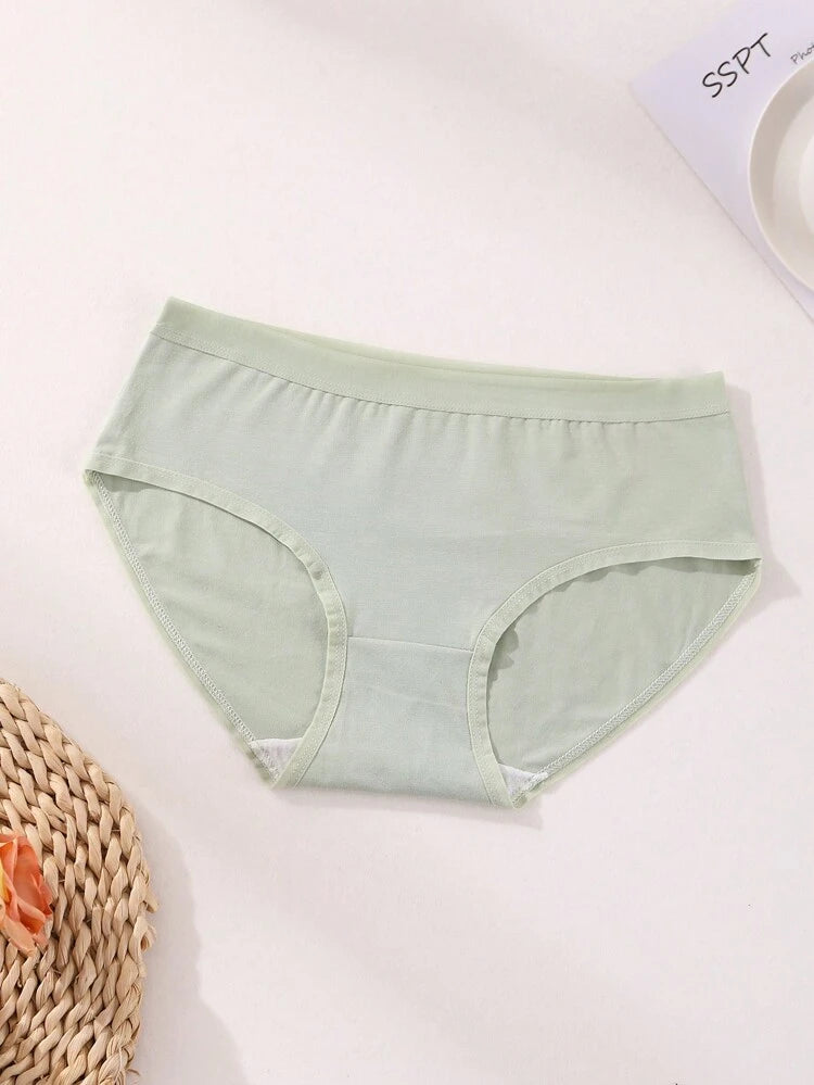 7-Pack Cotton Comfort Brief Panties for Women – Soft Everyday Underwear Set – Pastel Shein Style Panty Pack