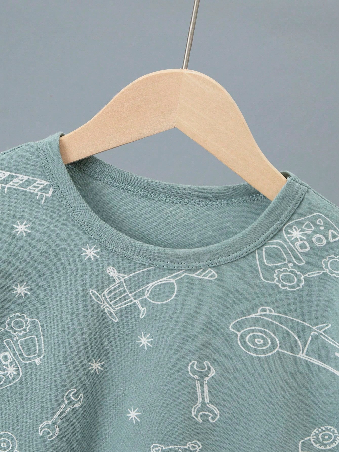 Baby Boy 2-Piece Printed Summer Pajama Set – Short Sleeve T-Shirt and Shorts – Soft Casual Sleepwear