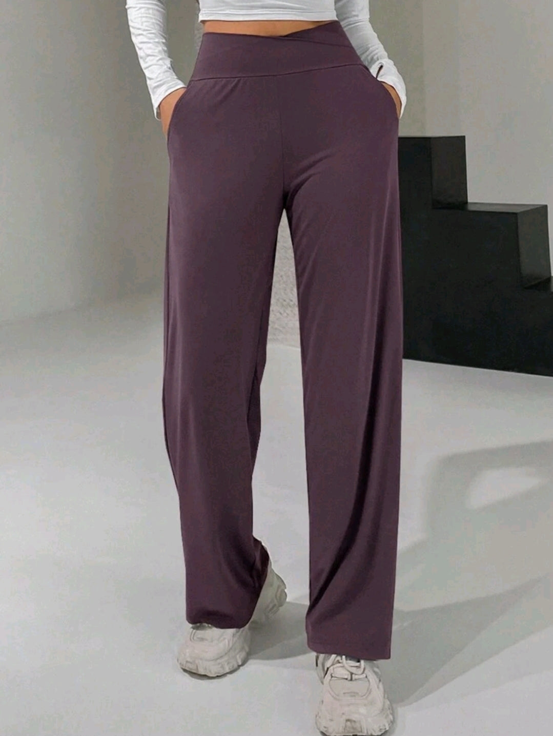 High Waist Wide Leg Pants – Soft Casual Women Trousers for Everyday Comfort