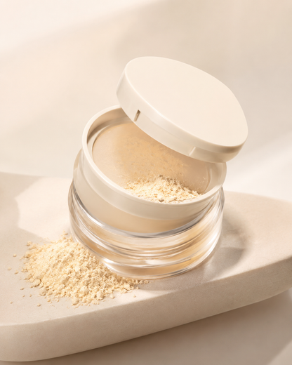 SHEGLAM Blur & Lift Setting Powder Duo – Banana, Lightweight Brightening Loose Powder for Smooth Makeup Finish