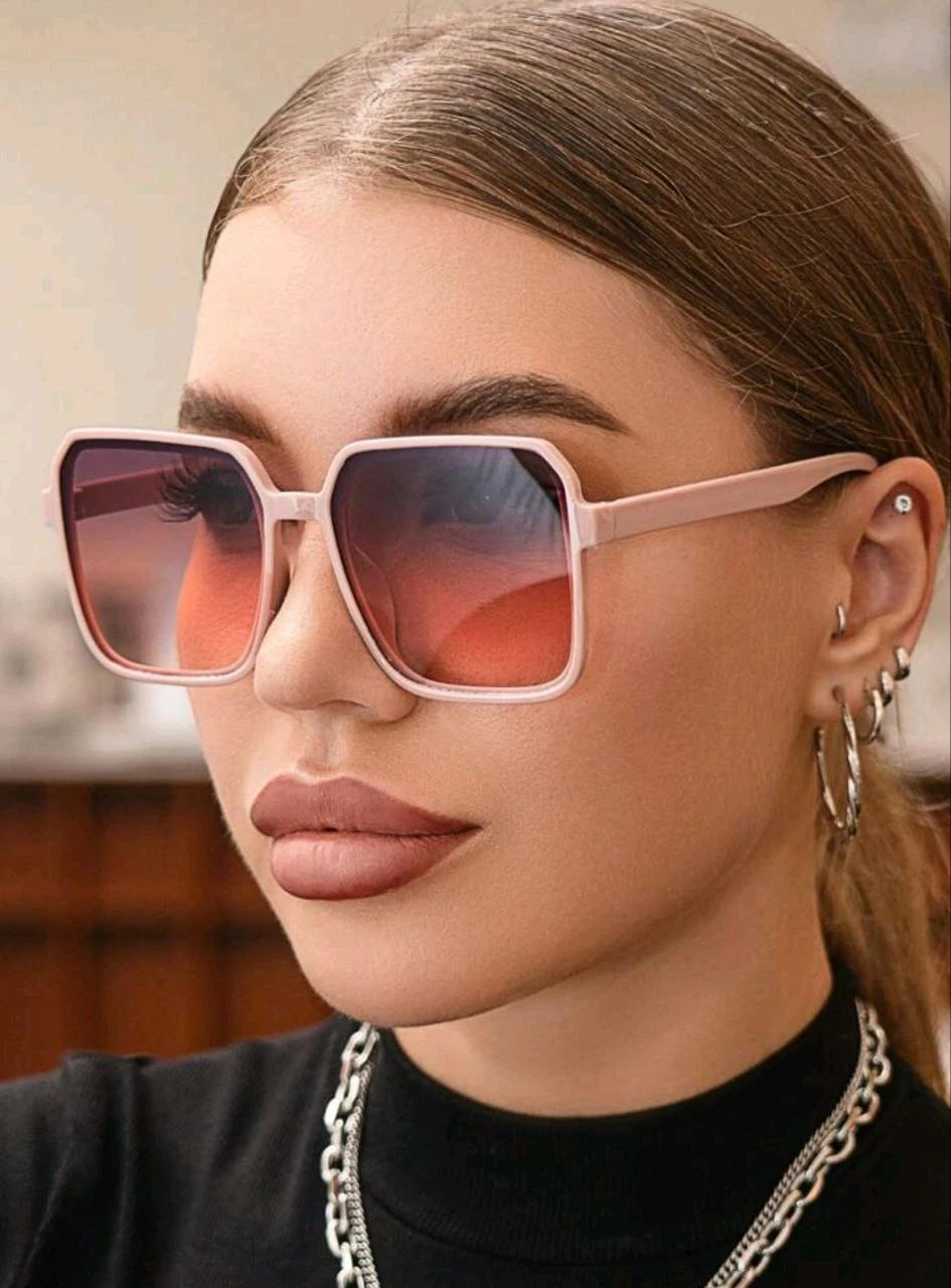 Women's Sunglasses â€“ Modern Design with Square Frame and Tinted Lenses, Availabl