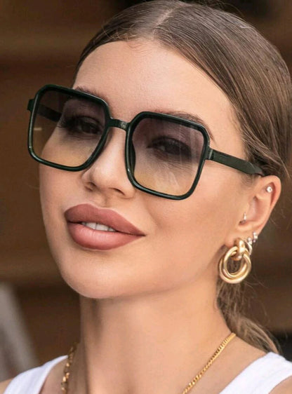 Women's Sunglasses â€“ Modern Design with Square Frame and Tinted Lenses, Availabl