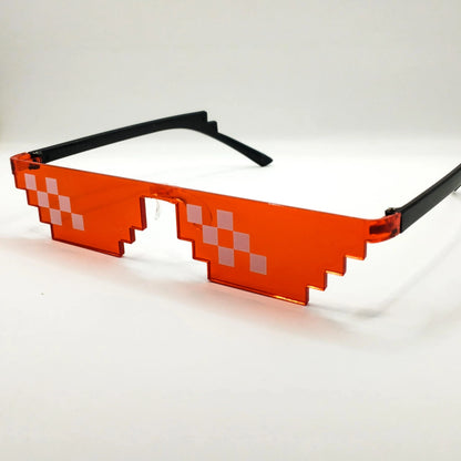 Pixel-Style Gaming Glasses â€“ Unique and Trendy Fashion Statement