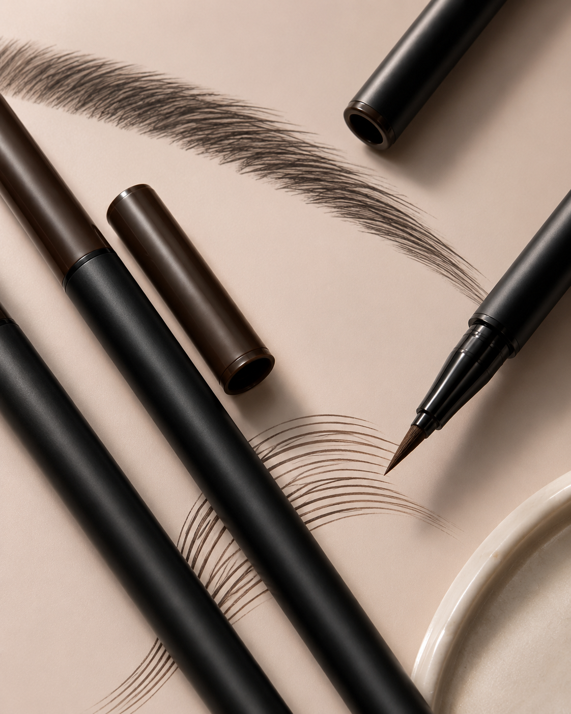 SHEGLAM Liquid Brow Pen – Espresso, Fine Tip Eyebrow Pen for Natural Hair-Like Brow Strokes