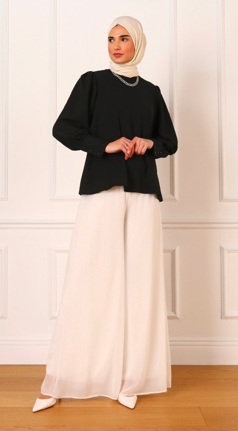 Black Modest Long Sleeve Tunic – SHEIN Fast Delivery in 5 Days