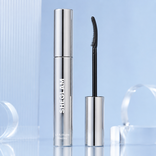 SHEGLAM Lift & Elevate Mascara, Silver Tube Lash Lifting Mascara for Defined Curled Lashes