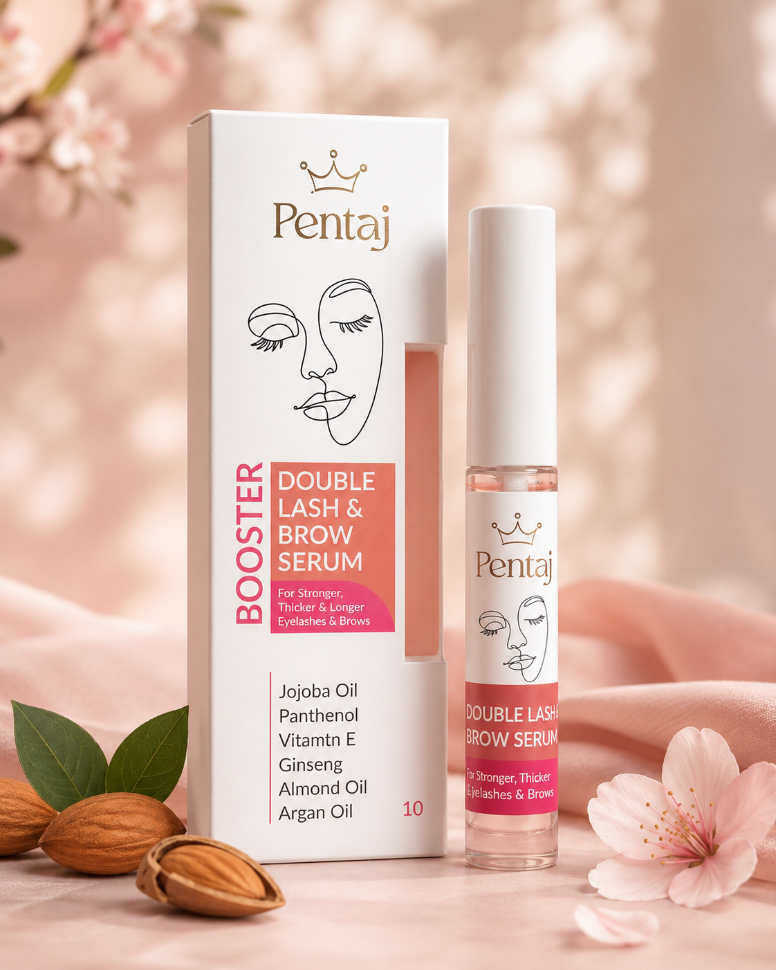 Pentaj Double Lash & Brow Booster Serum – Delicado Skincare