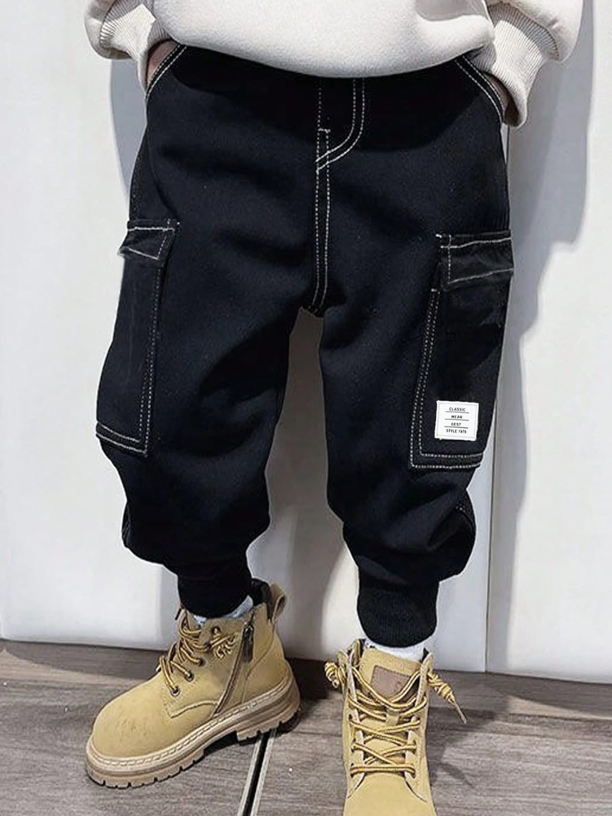 Boys Black Cargo Jogger Pants – SHEIN Fast Delivery in 5 Days