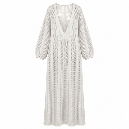 White Crochet Beach Cover-Up Dress – SHEIN Fast Delivery in 5 Days