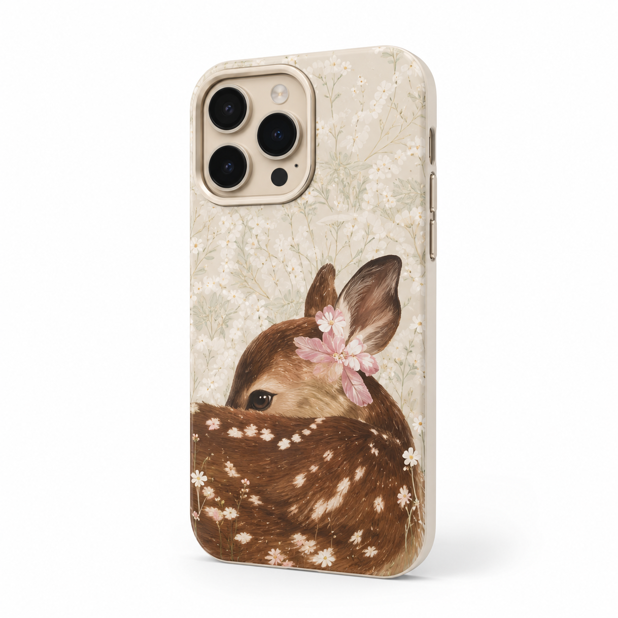 SHEIN iPhone 15 Floral Deer Phone Case – Cute Protective Soft Phone Cover, SHEIN Fast Delivery in 5 Days
