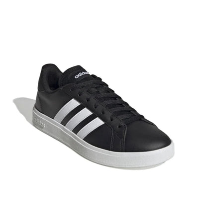 Original Adidas Black Casual Sneakers – White Stripes Lace Up Shoes