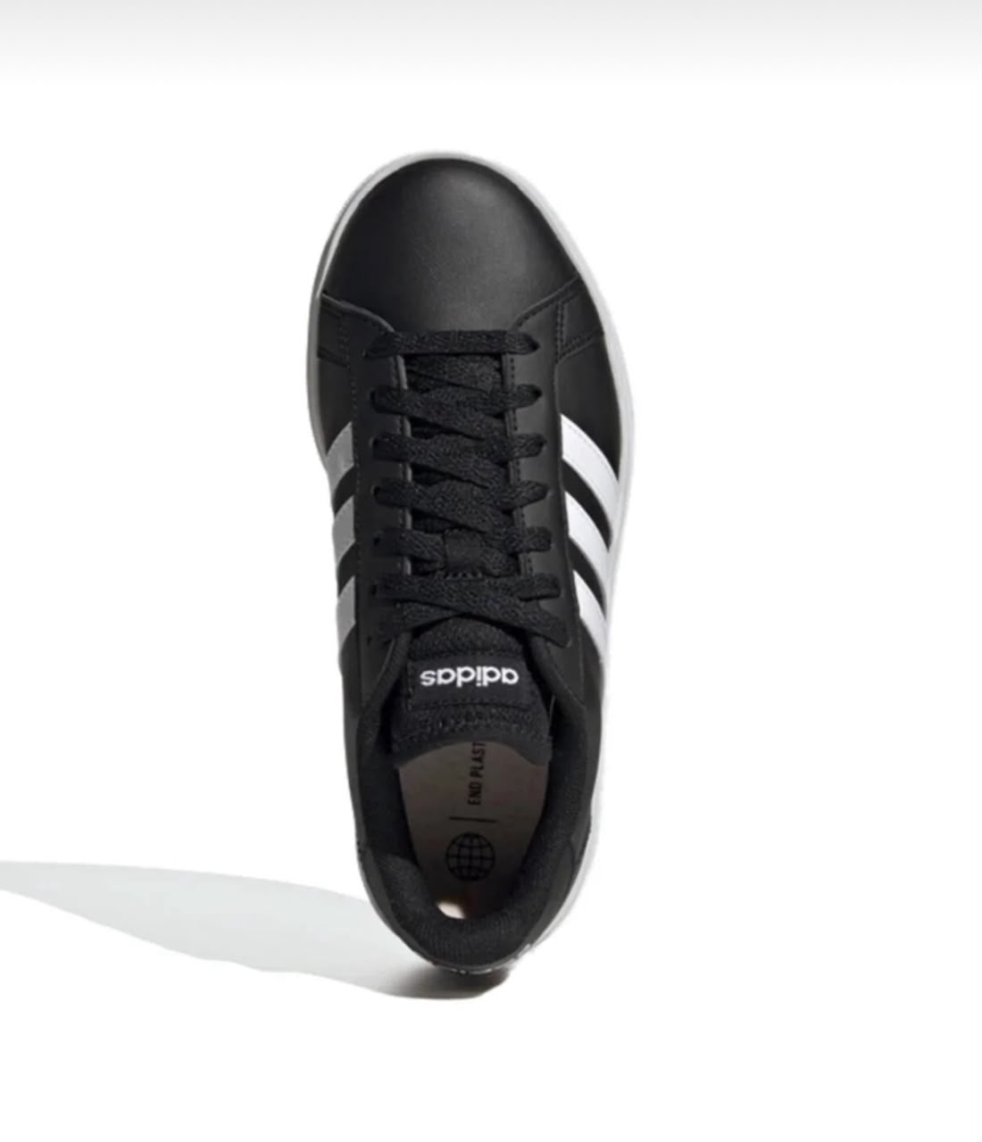 Original Adidas Black Casual Sneakers – White Stripes Lace Up Shoes