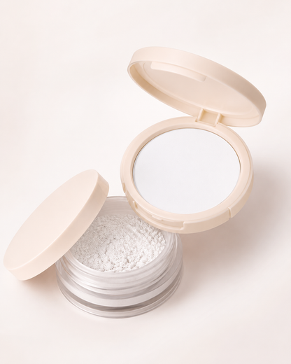 SHEGLAM Blur & Lift Setting Powder Duo – Translucent, Lightweight Brightening Loose Powder