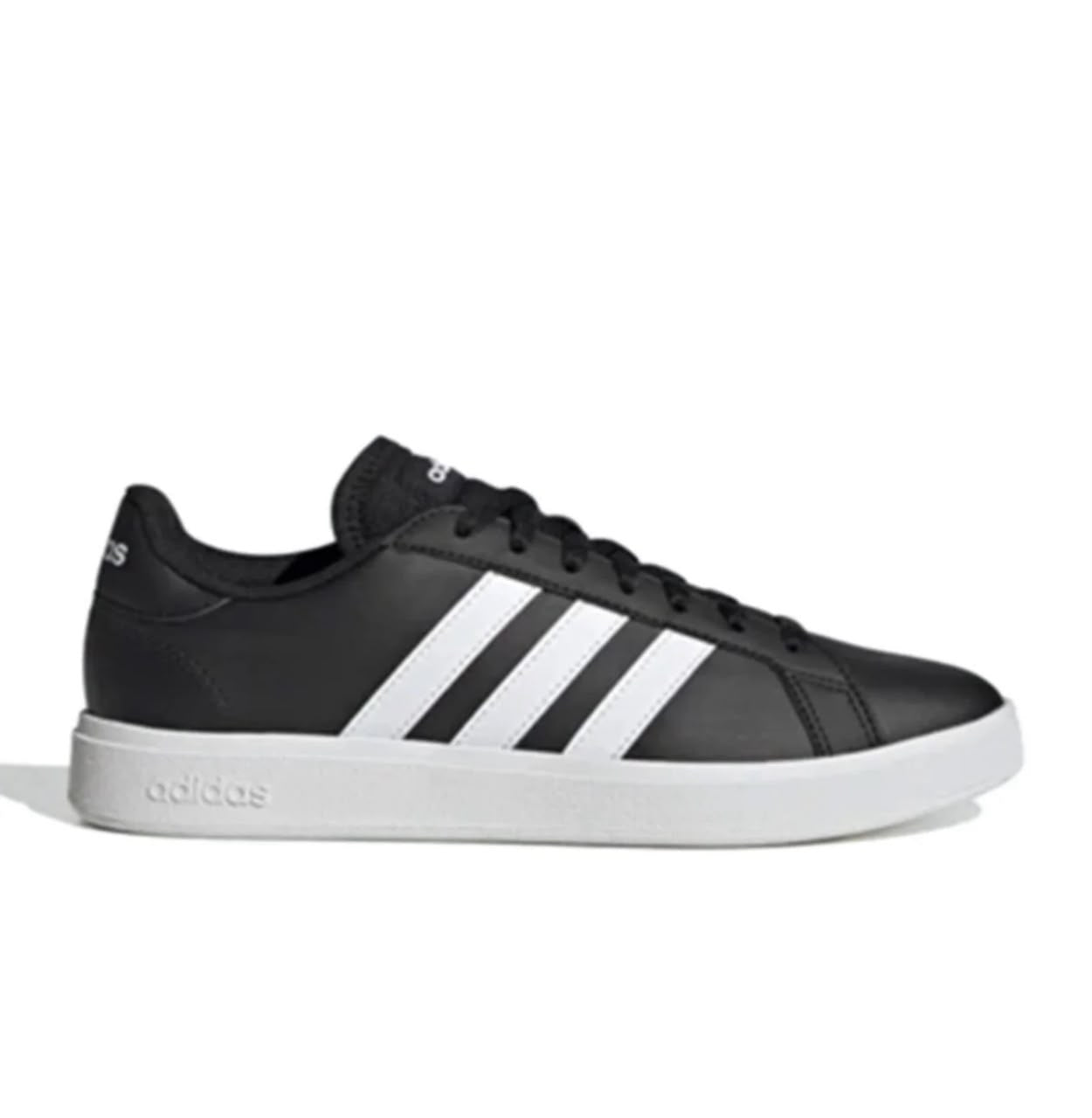 Original Adidas Black Casual Sneakers – White Stripes Lace Up Shoes