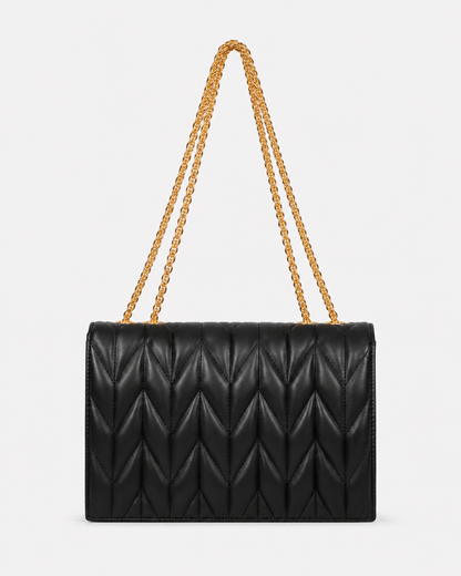 Women’s Black Quilted Chain Shoulder Bag - SHEIN Fast Delivery in 5 Days