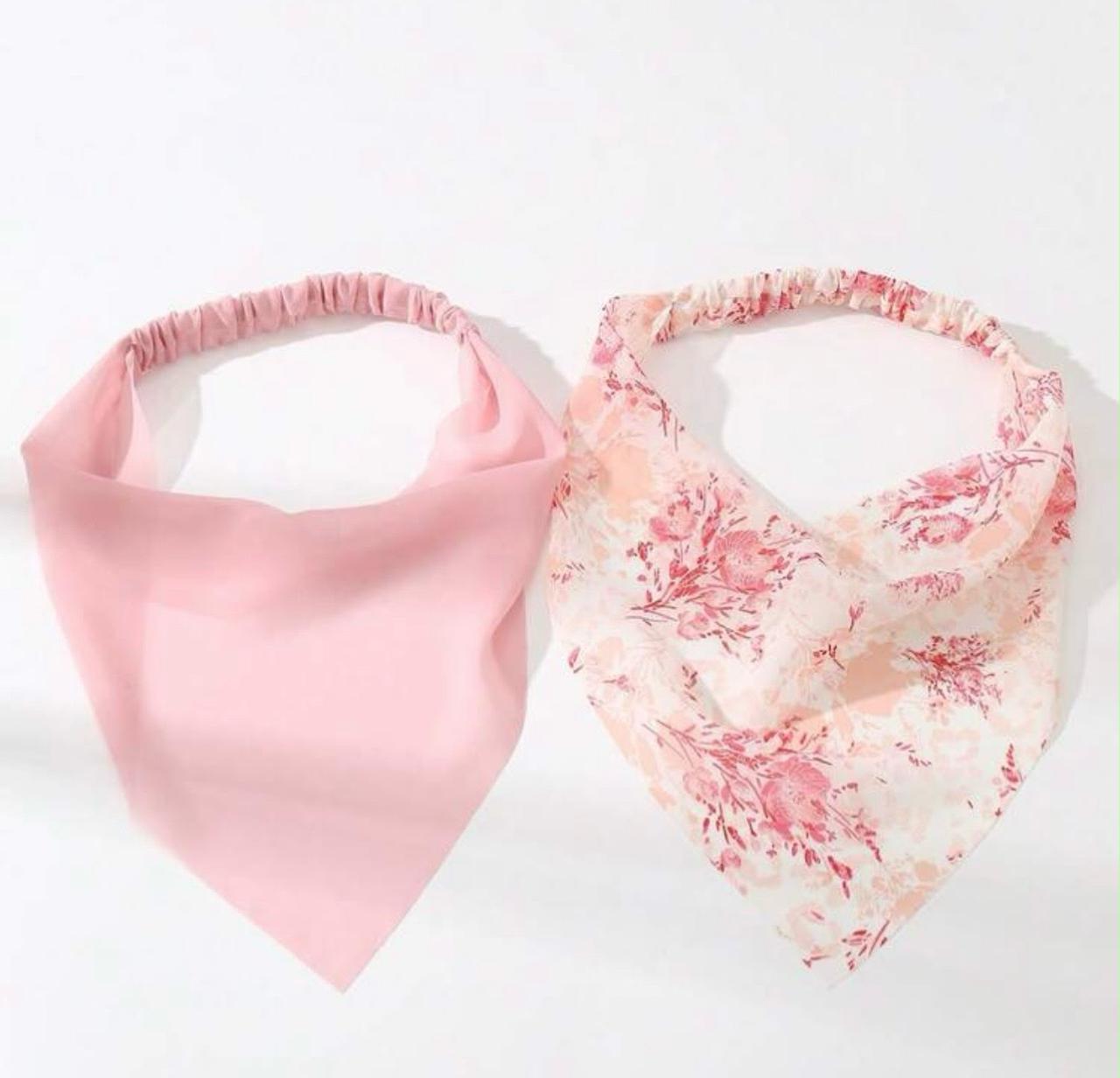 SHEIN Women’s Bandana Headband Set – Floral & Gingham Elastic Hair Accessories, Fast Delivery in 5 Days