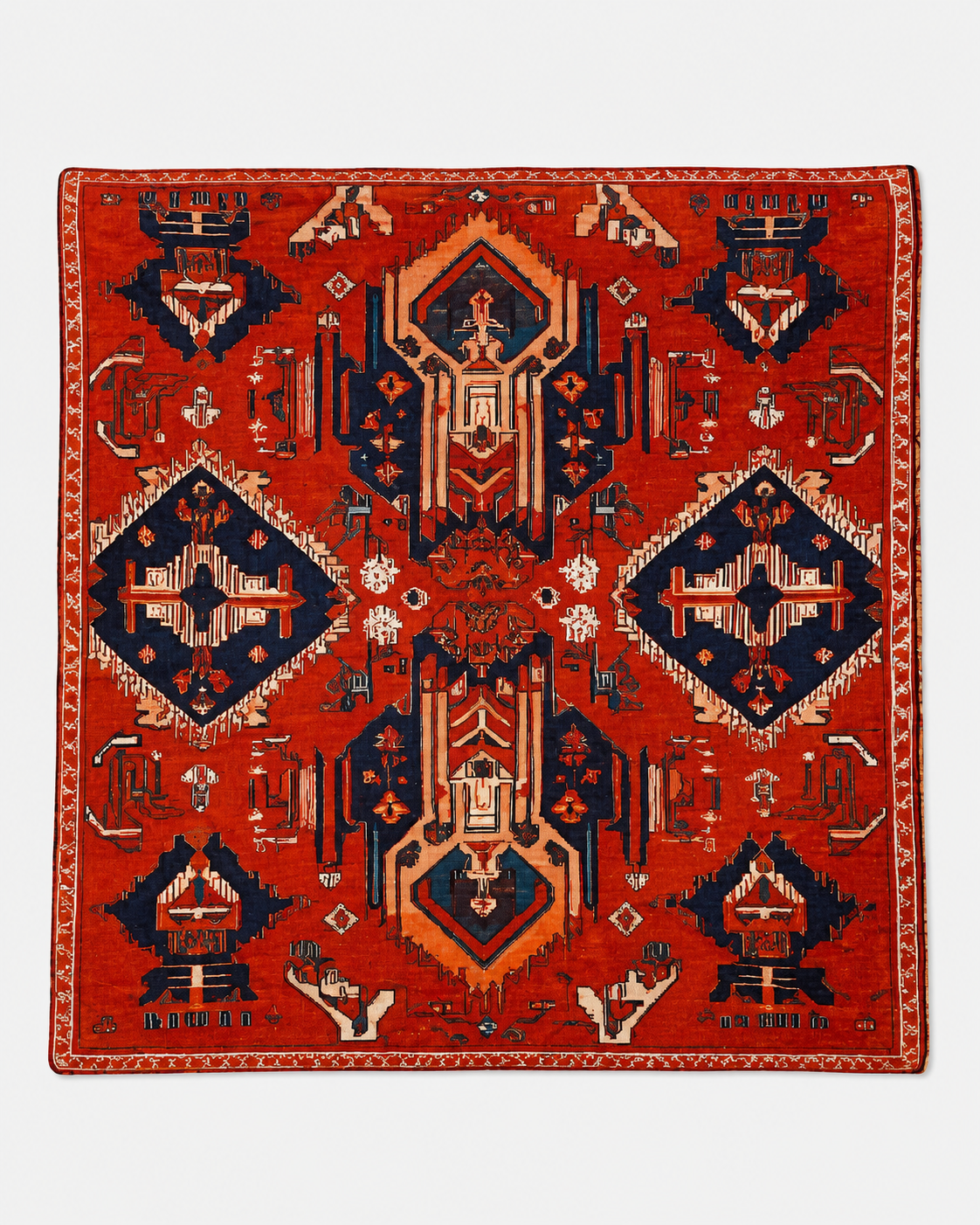 Bohemian Vintage Carpet Print Cushion Cover