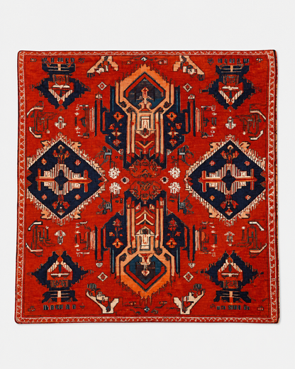 Bohemian Vintage Carpet Print Cushion Cover