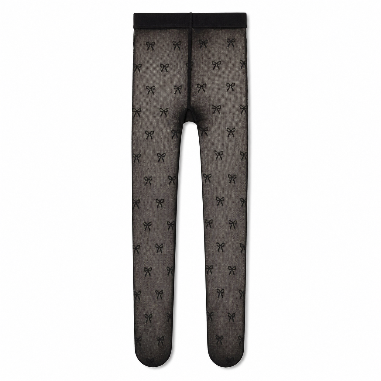 SHEIN Girls Black Sheer Bow Pattern Tights – Cute Mesh Stockings, SHEIN Fast Delivery in 5 Days