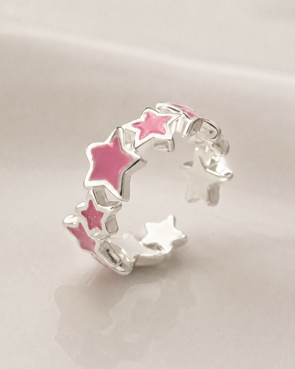 SHEIN Pink Star Open Ring – Fast Delivery in 5 Days