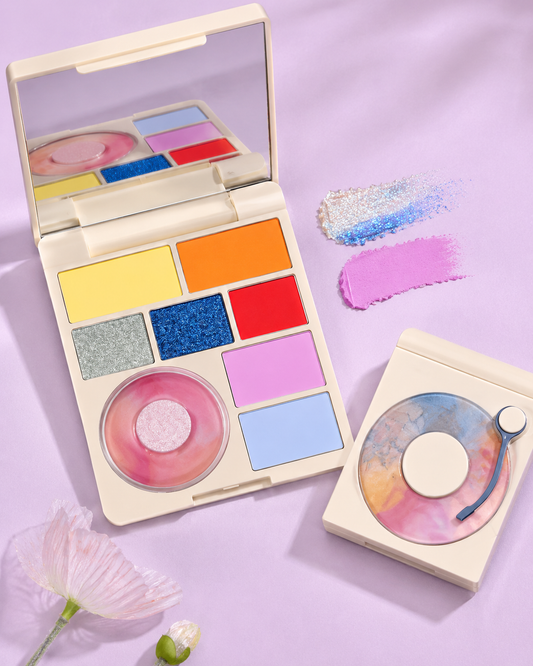 SHEGLAM Color Me Crazy Eyeshadow Palette, Bright Multi-Color Eye Makeup Palette with Shimmer Shades