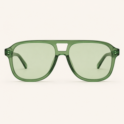 SHEIN Green Oversized Aviator Style Sunglasses – Fast Delivery in 5 Days