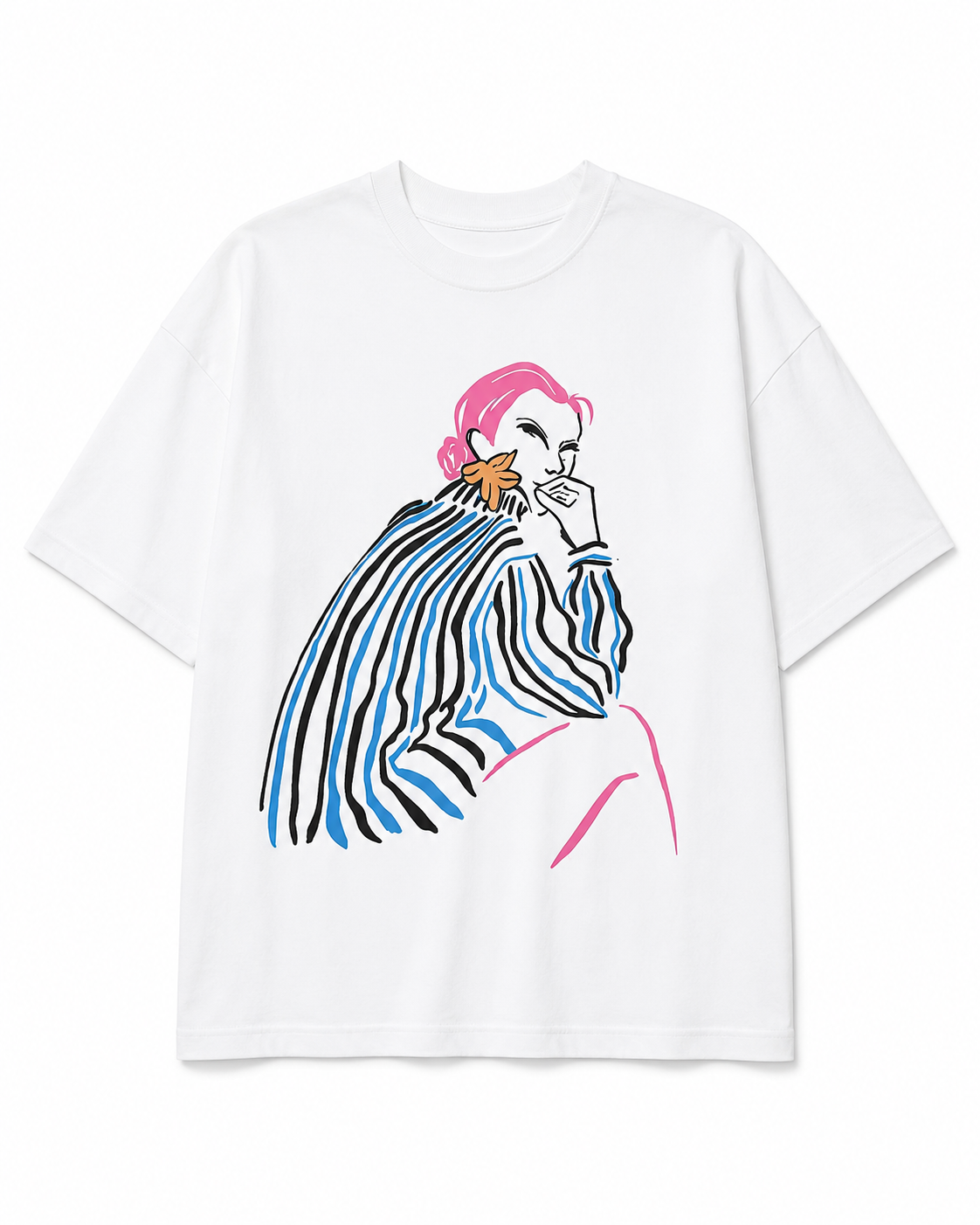 Women’s White Oversized Graphic T-Shirt - SHEIN Fast Delivery in 5 Days